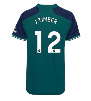 Arsenal Jurrien Timber #12 Tredje trøje Dame 2023-24 Kort ærmer